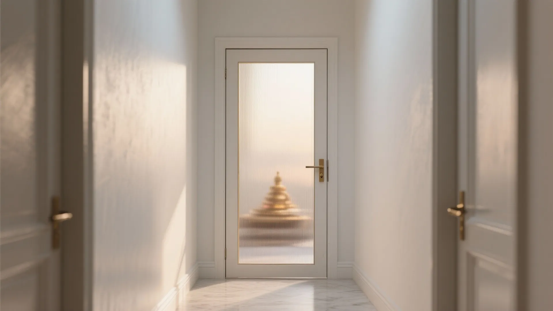 Idea 2: Pocket Door with Frosted Glass