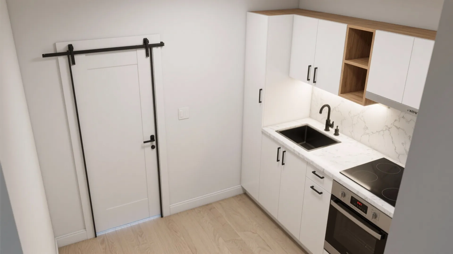 Pocket Doors in Micro Kitchens