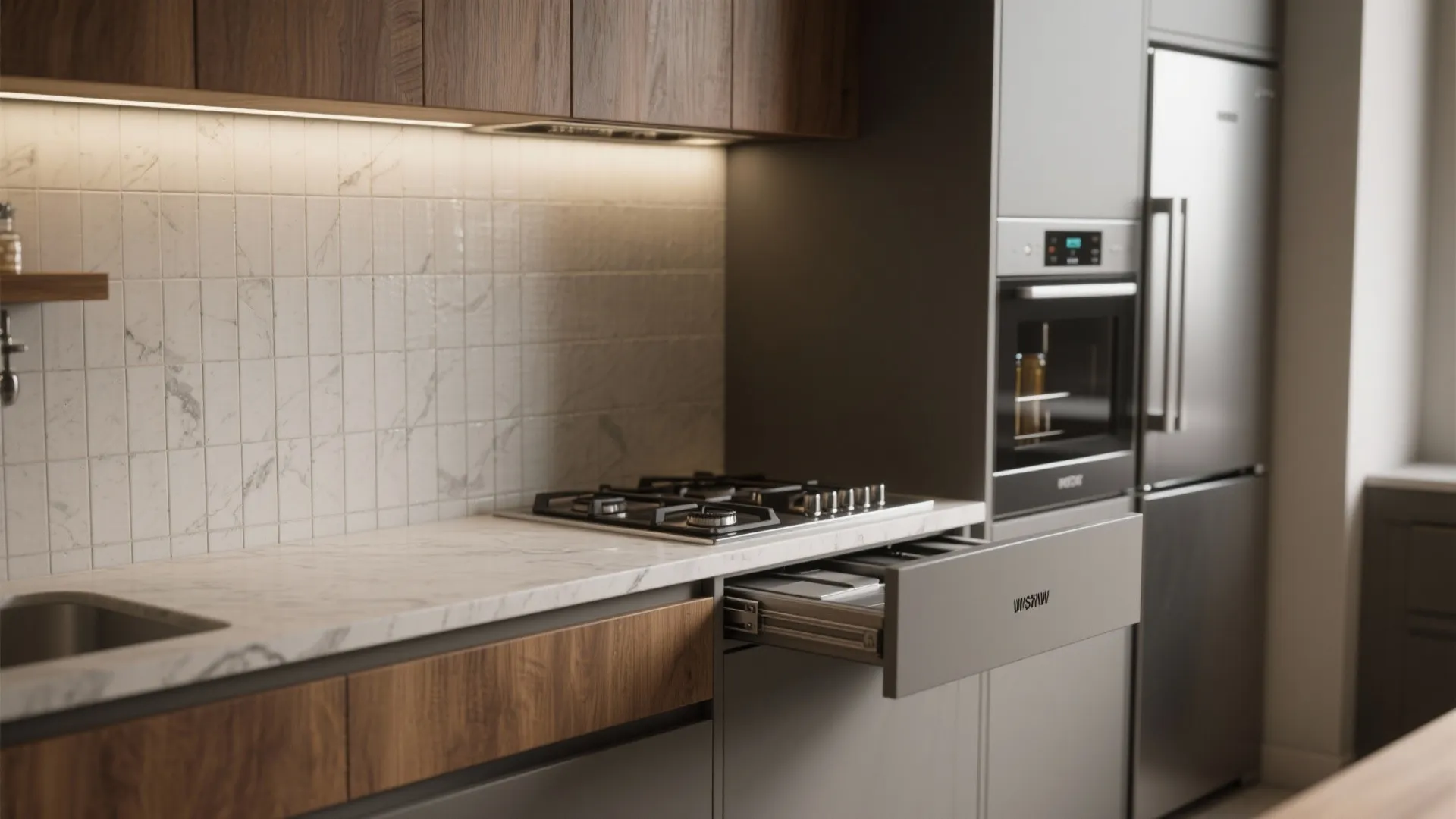 4. Pocket Kitchens and Multi-Use Wet Walls