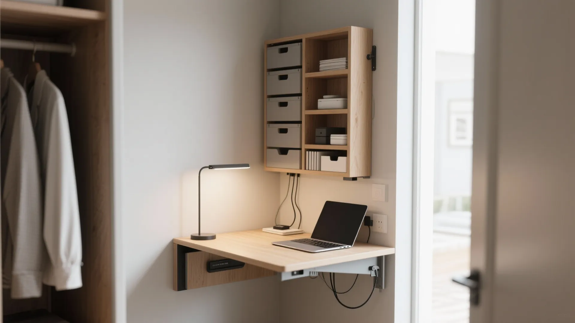 2. Pocket Office in a Closet or Hallway Nook