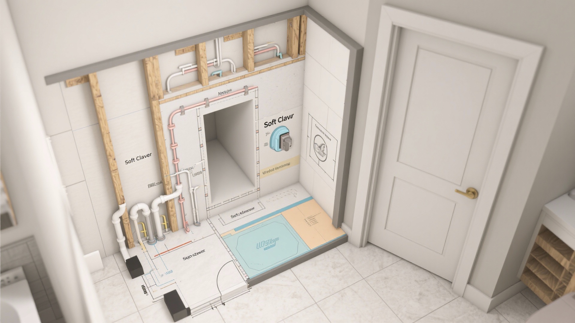 Bathroom Too Tight? 5 Bathroom Pocket Door Ideas