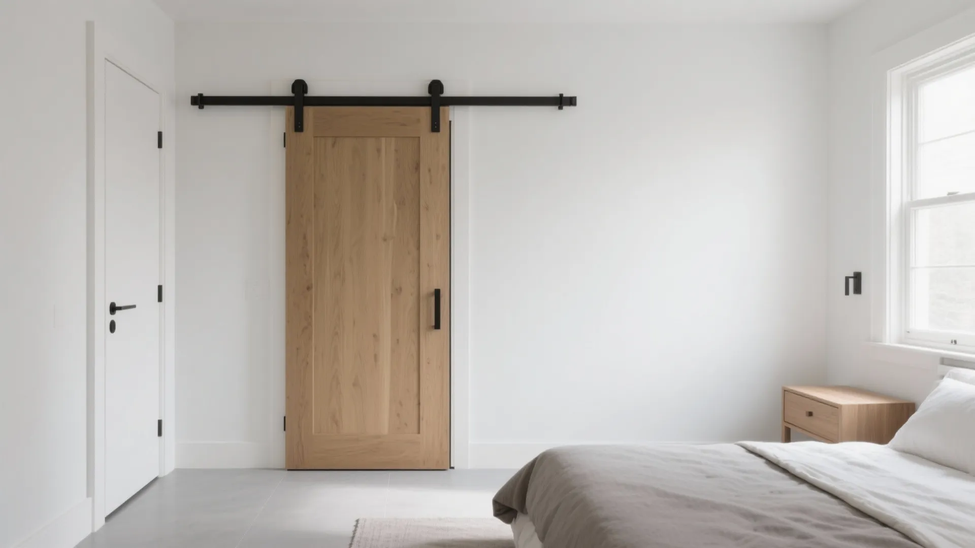 2) Slide it away: pocket and surface-sliding doors