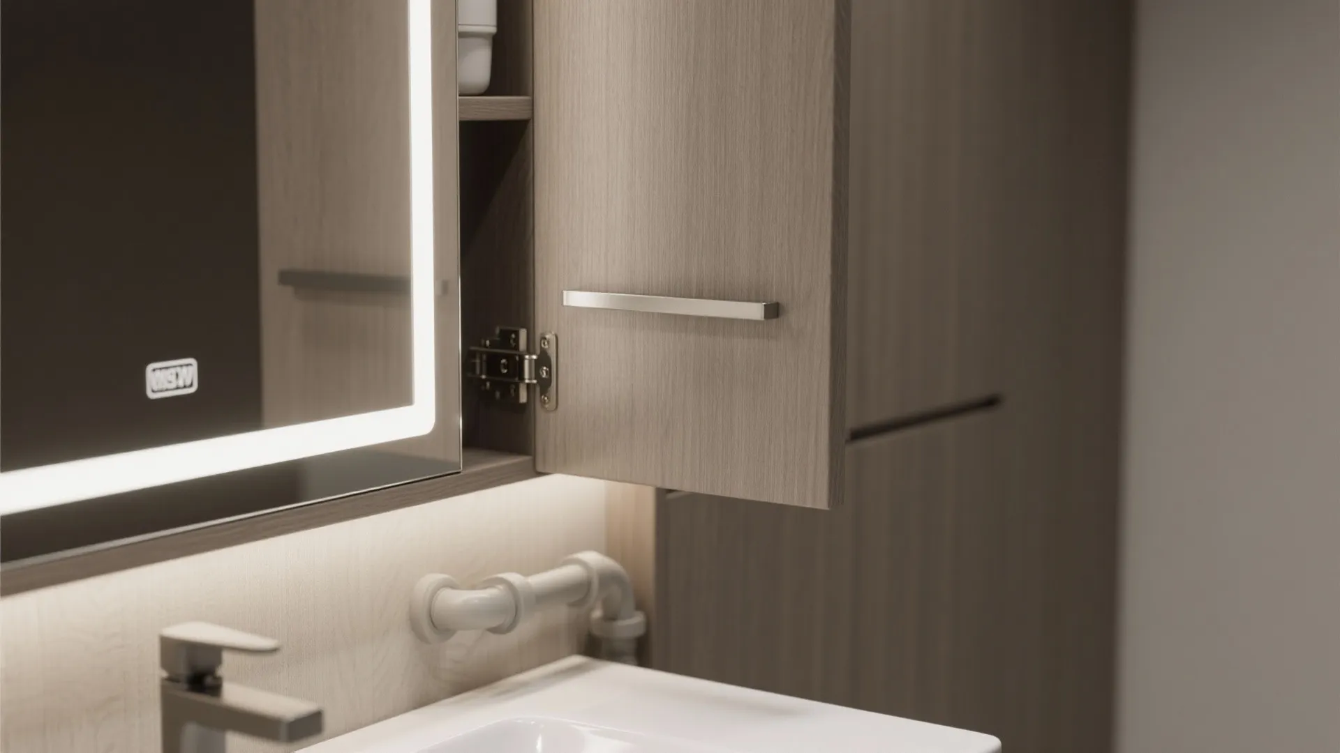 1. Pocket-style sliding doors for flush, seamless fronts