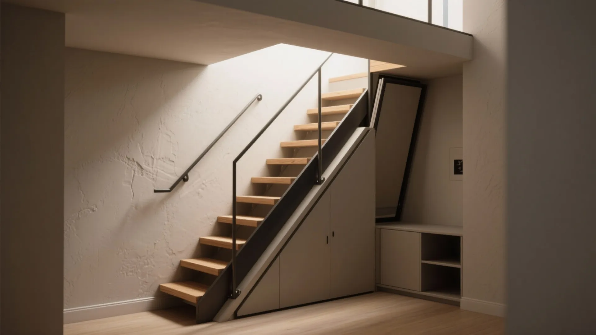 5. Pocket staircase / alternating half-ladder hybrid