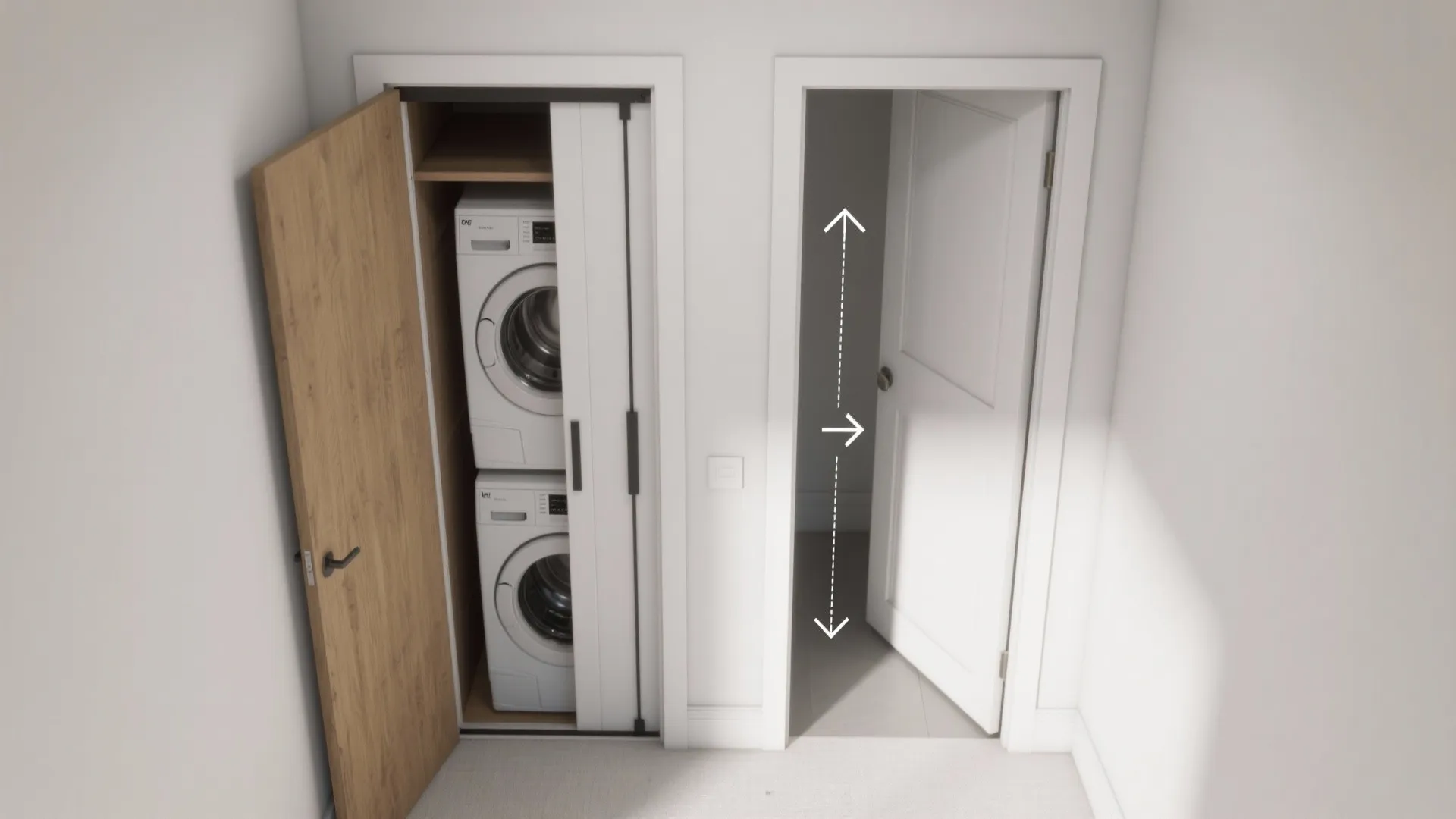 Pocket doors that disappear when open