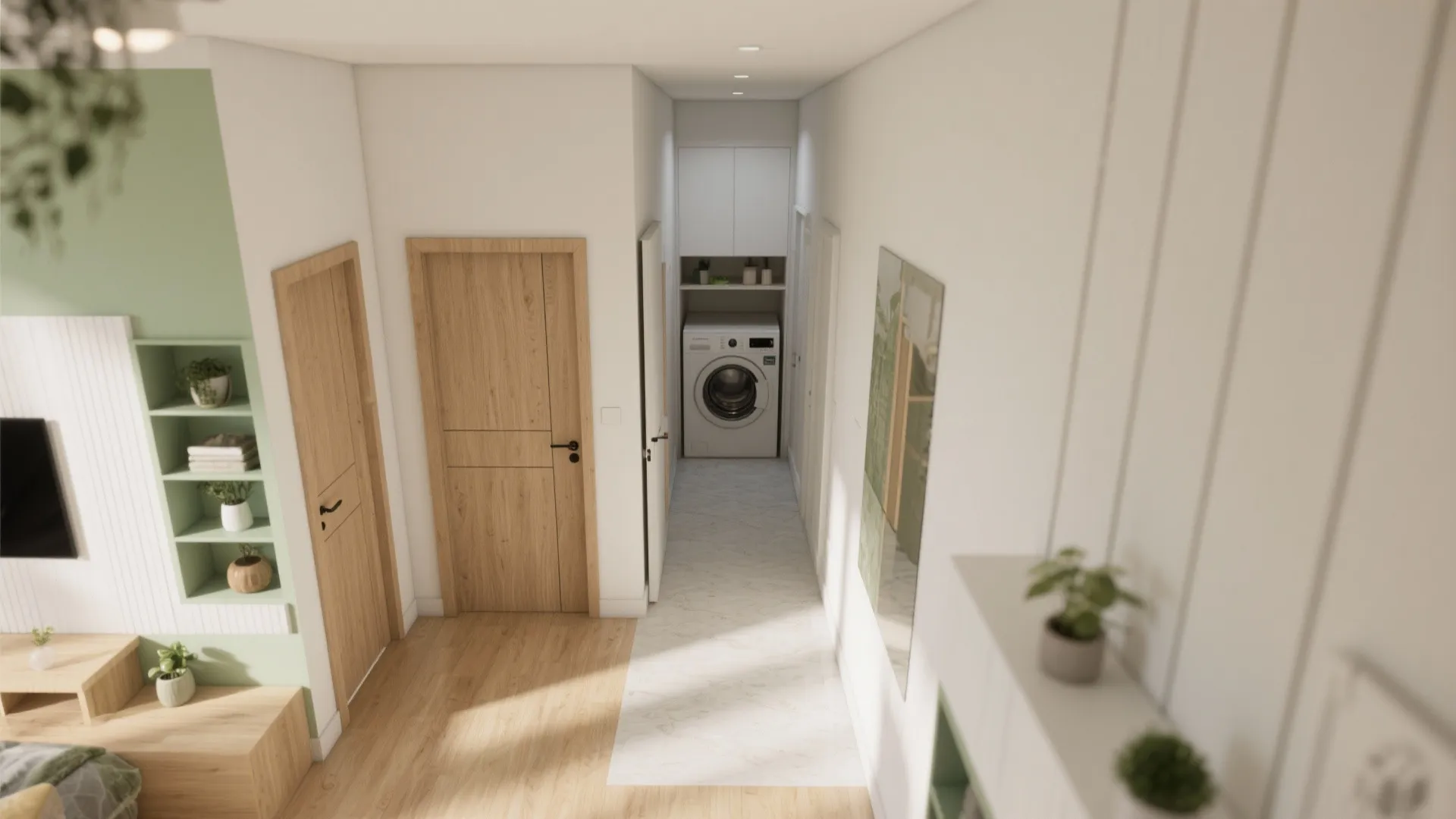 Storage Walls, Pocket Doors, and Corridor Compression