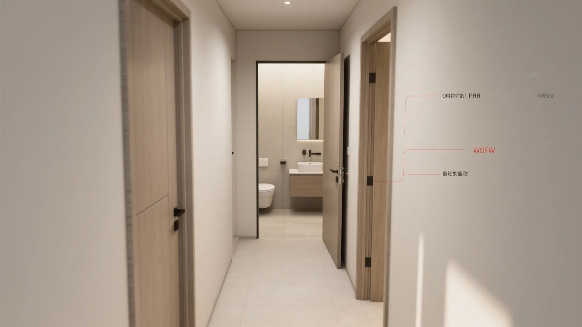 3. Space-saving options: pocket and sliding doors