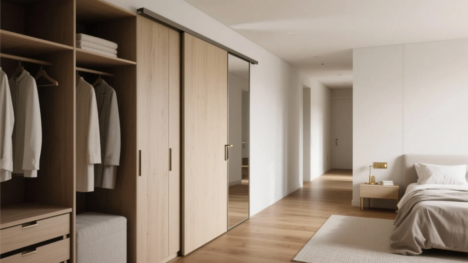Wardrobe Walls and Pocket Doors in Bedrooms