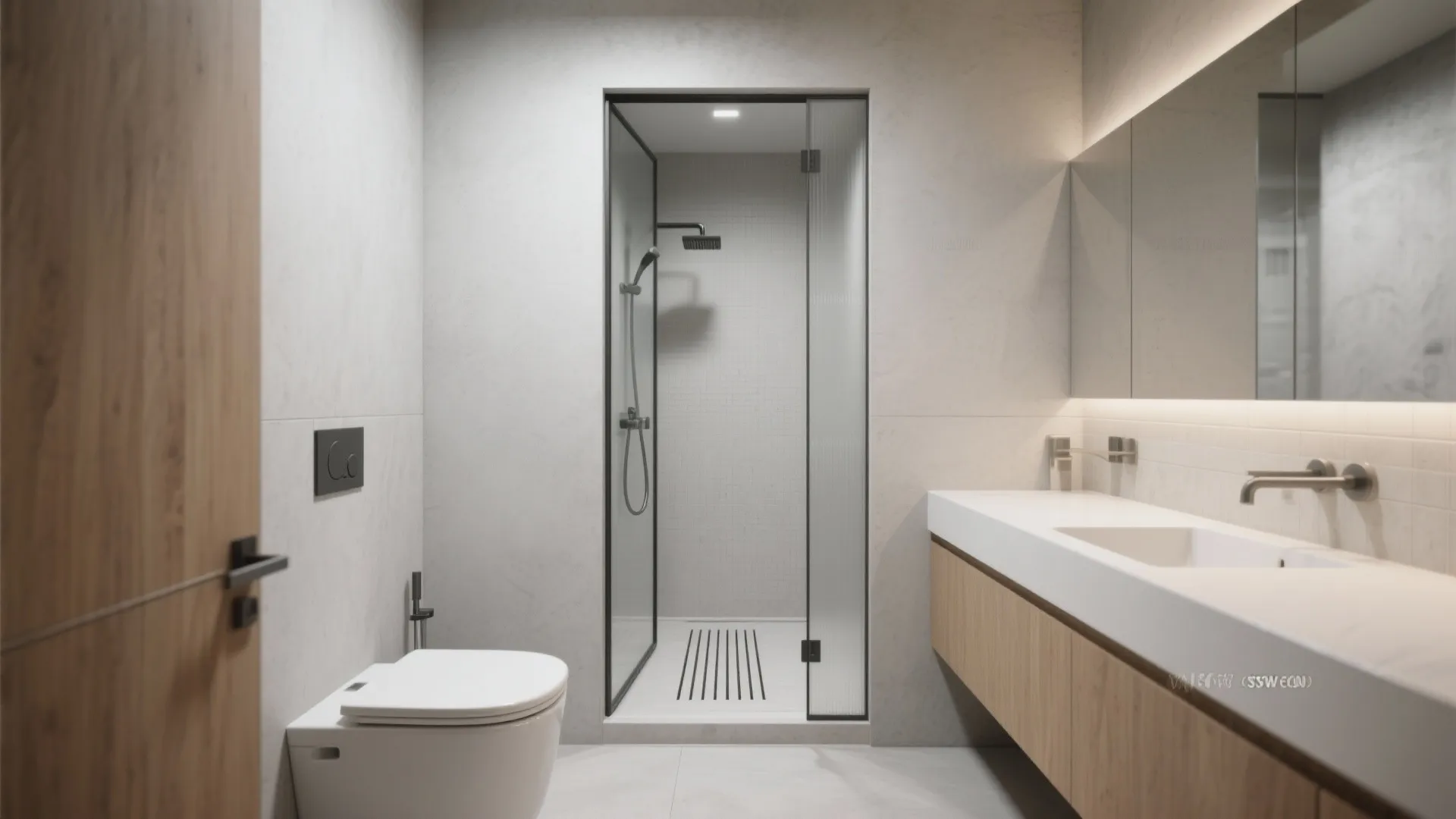 Dry–Wet Separation with a Pocket Door