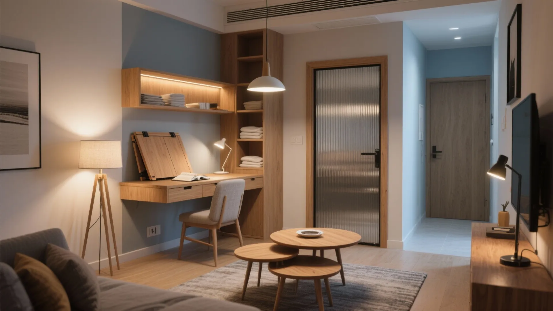 Pocket storage and flexible living zones