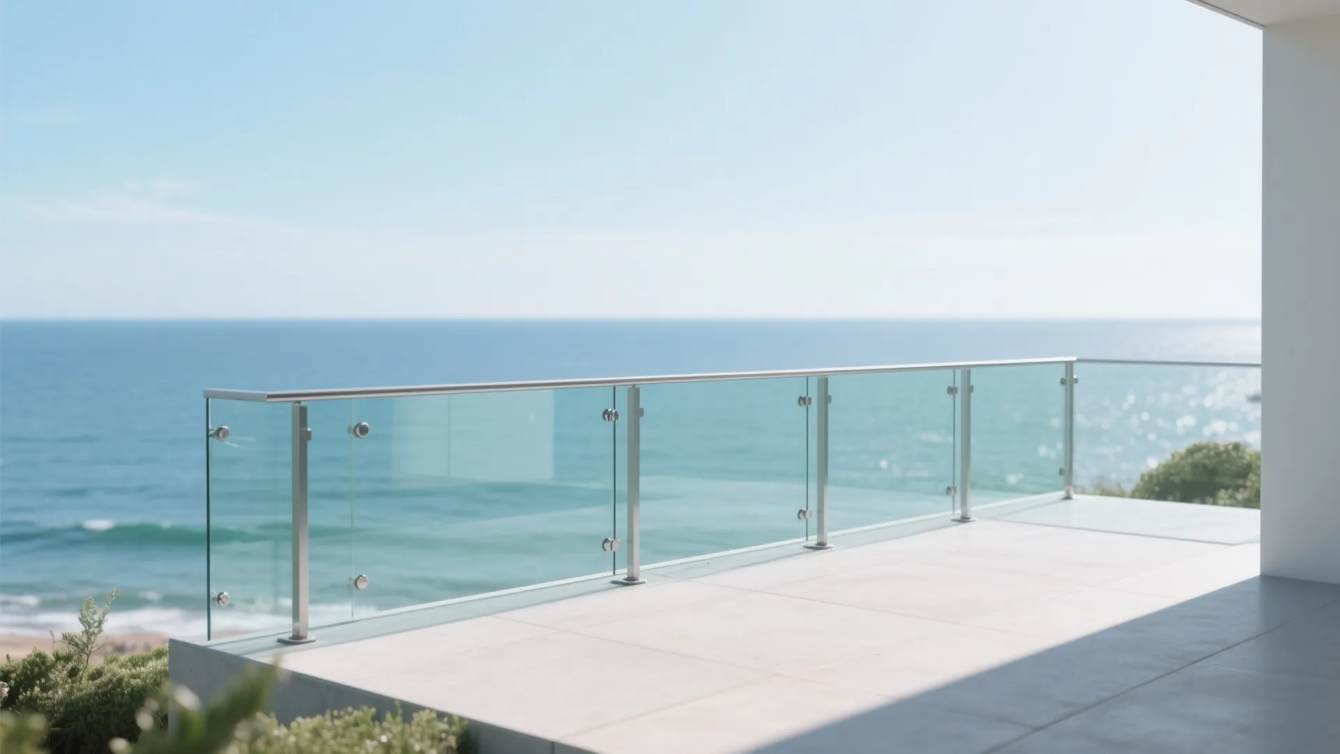 Point-Fixed Panels with Slim Posts for a Feather-Light Look