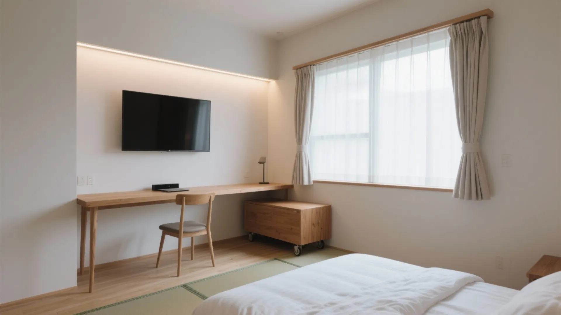 Tips 4: 家具は“面”で置かず“点”で置く—东京の8畳に効く