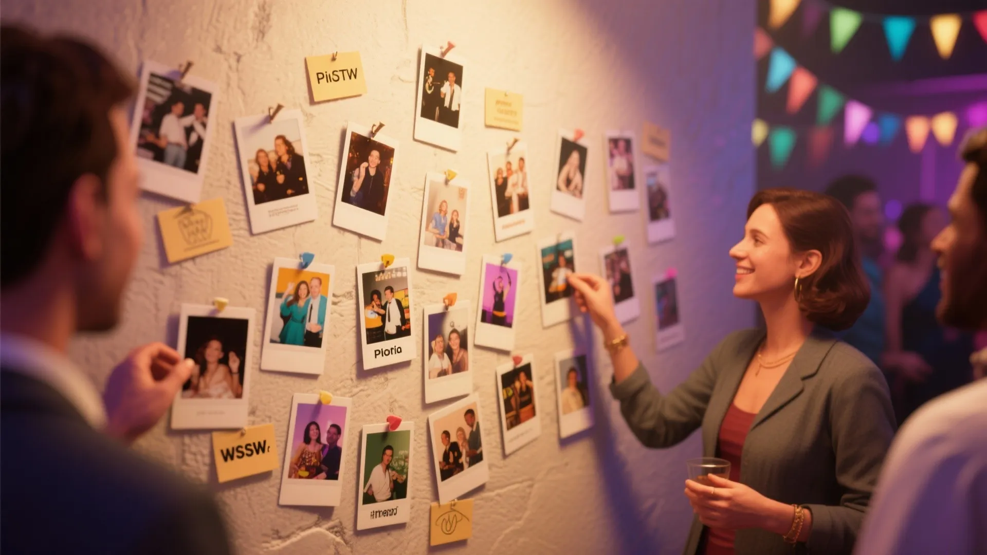 8. Interactive Polaroid Display