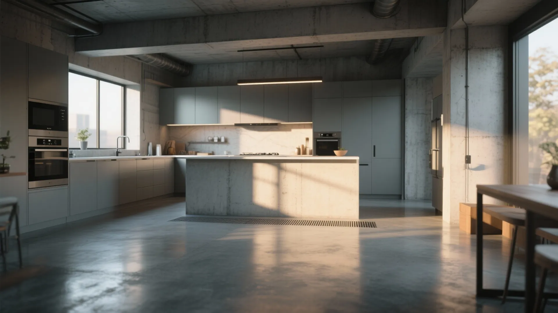 4. Polished concrete with radiant heat