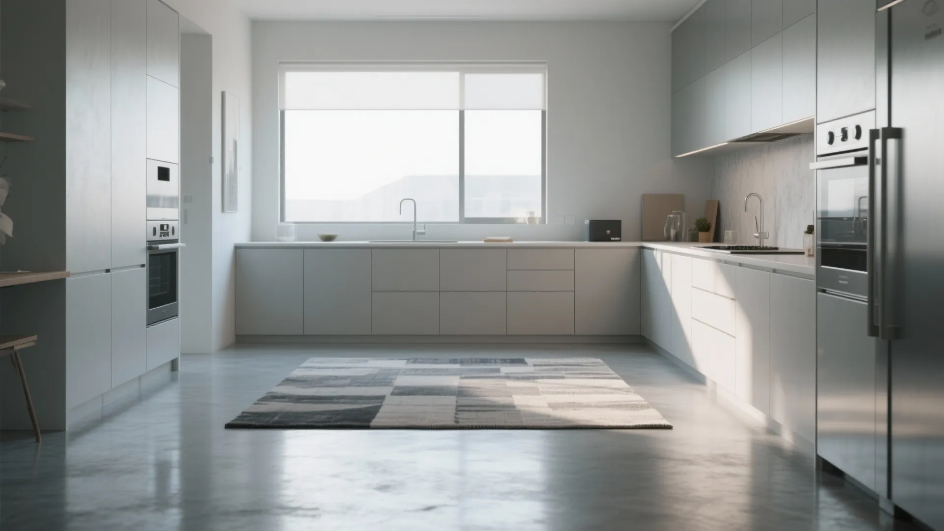 5. Polished concrete or epoxy for a modern minimal look