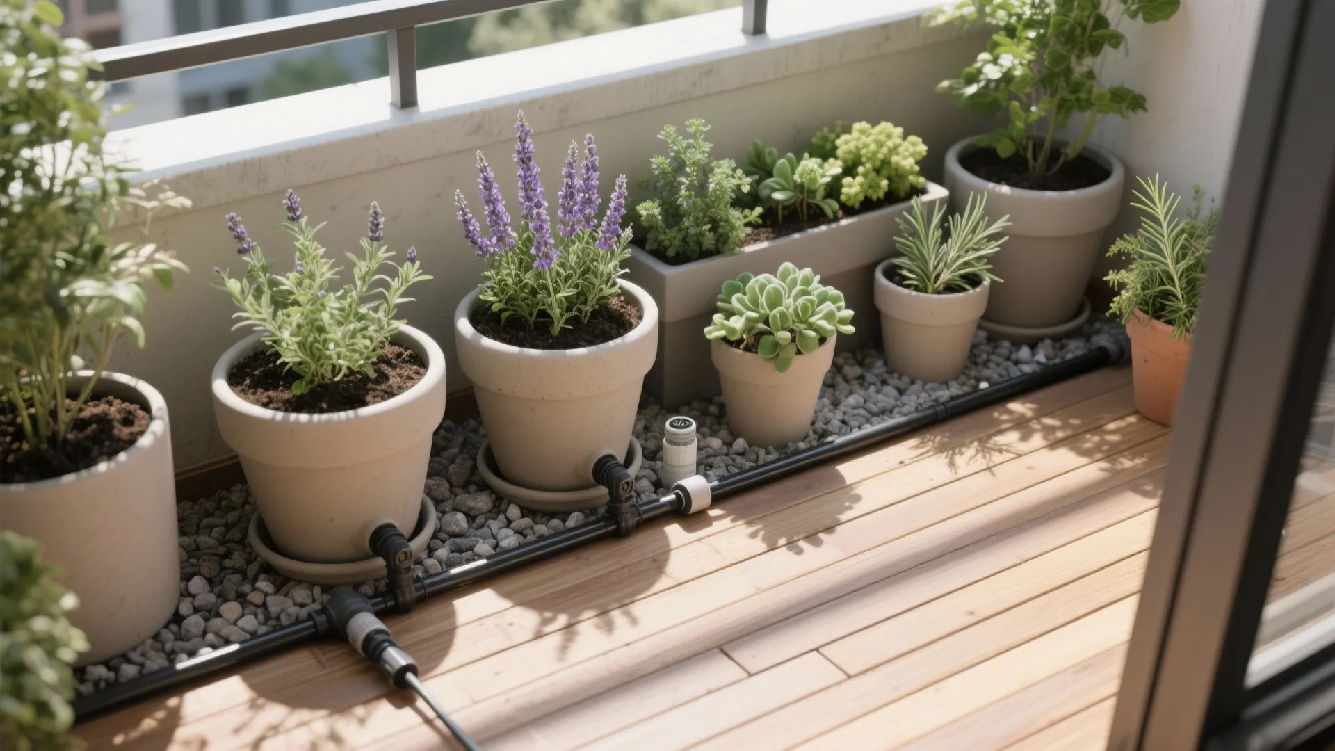 Pollinator-Friendly Palette + Low-Voltage Drip