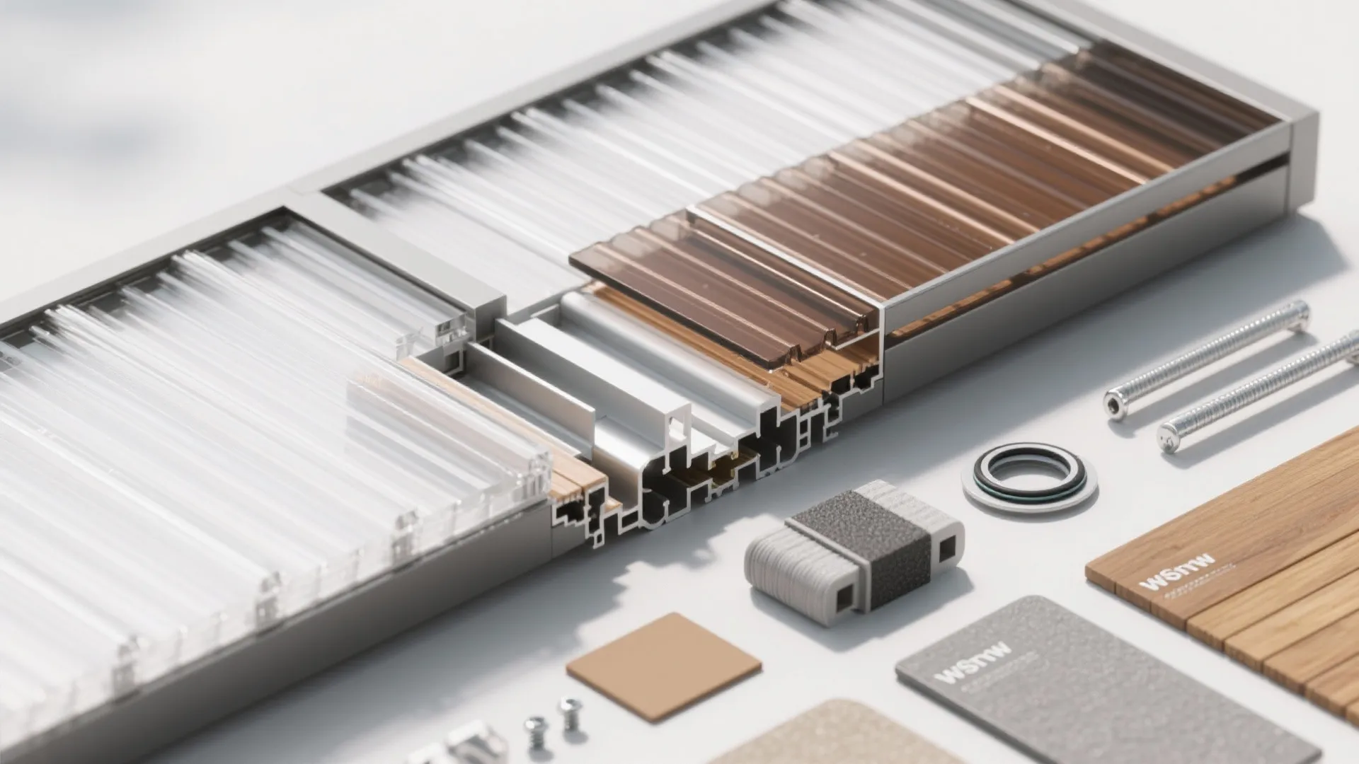 Polycarbonate Roof Panels (Clear, Opal, or Bronze)