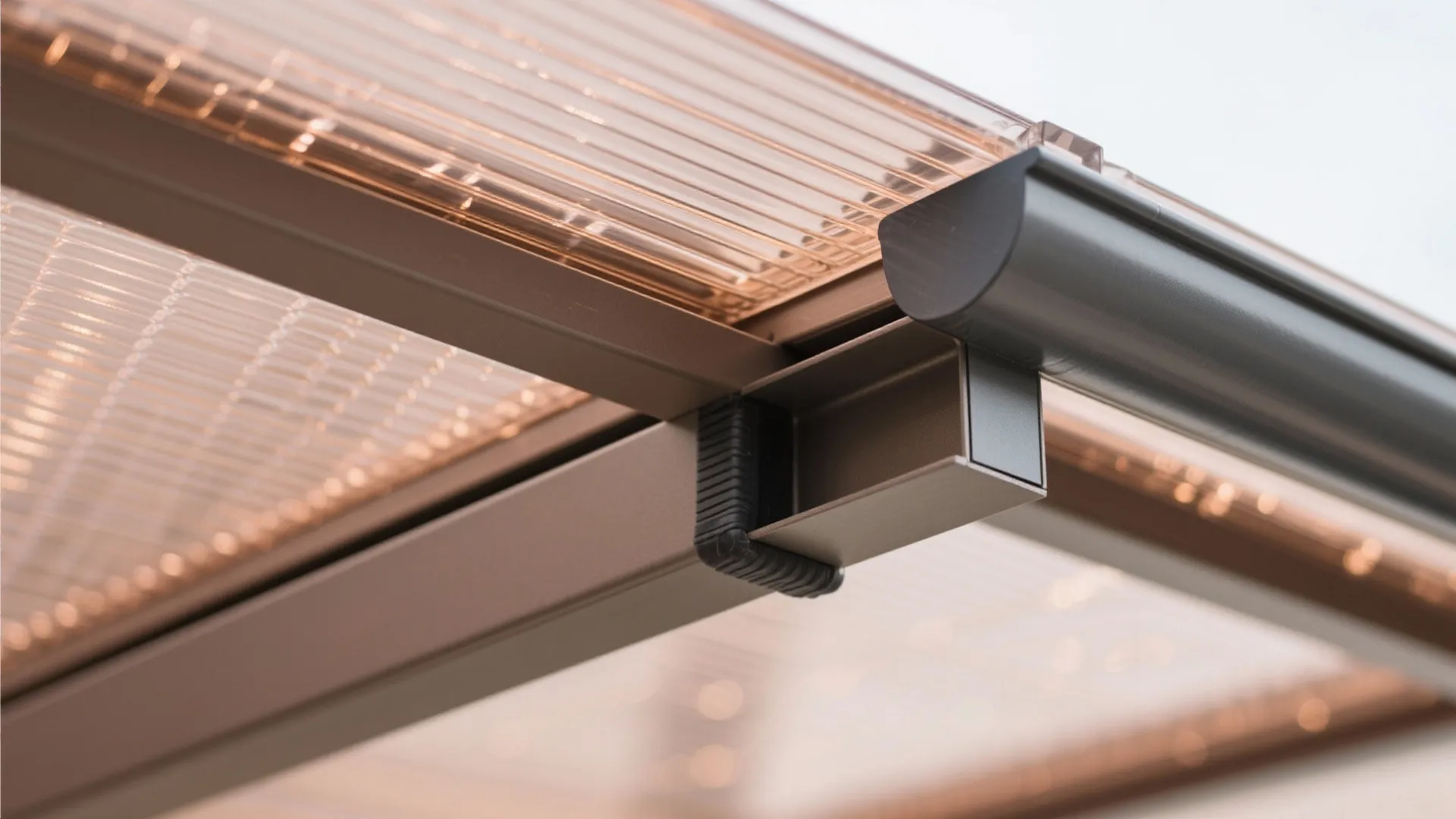Polycarbonate Canopy With Slim Rafters