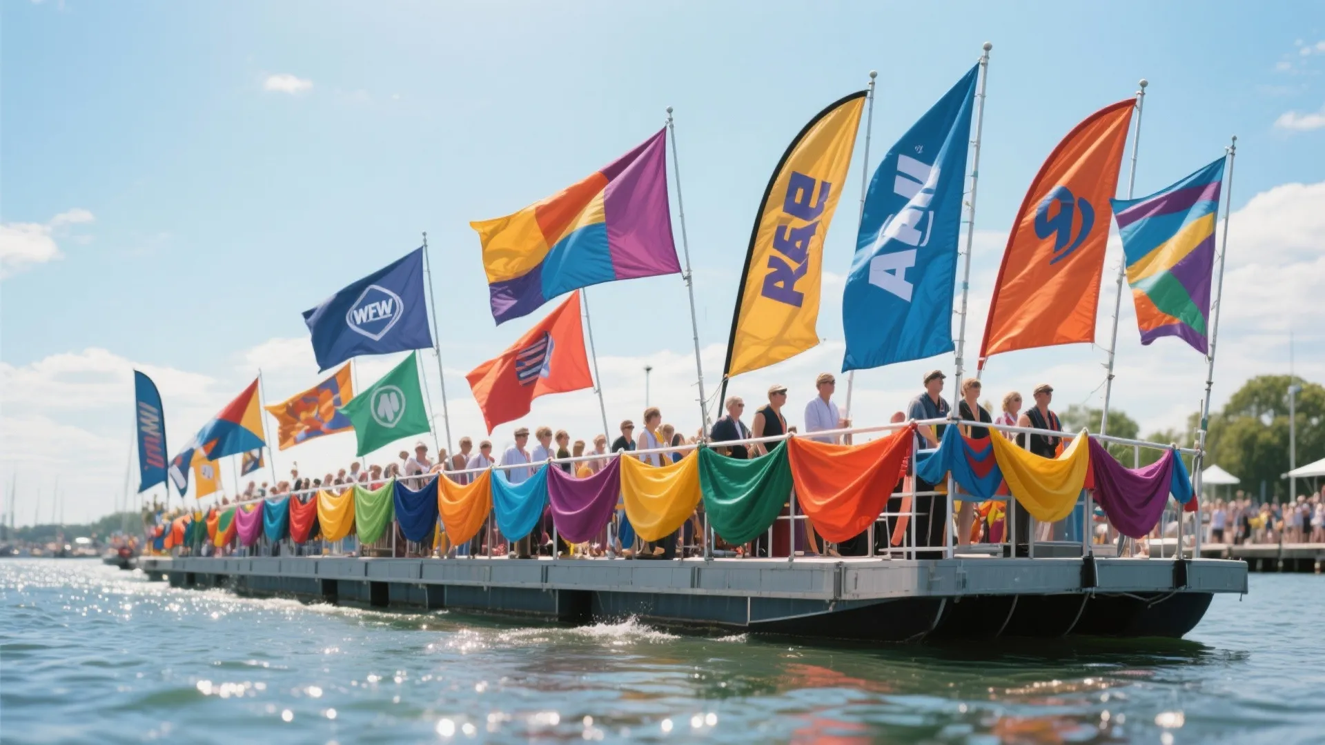 3. Bold Banners and Flags