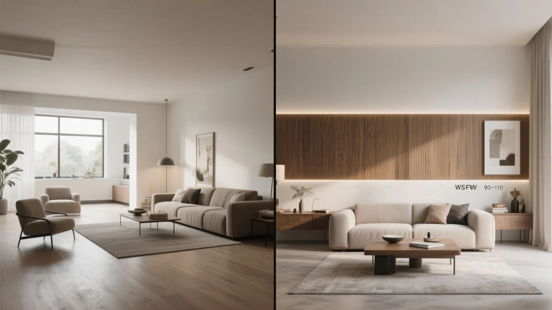 Half walls, console-backed sofas, and pony partitions