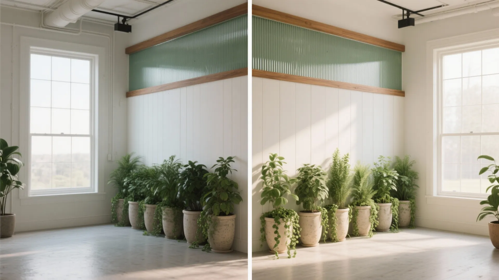 Pony Walls, Glass Toppers, and Green Partitions