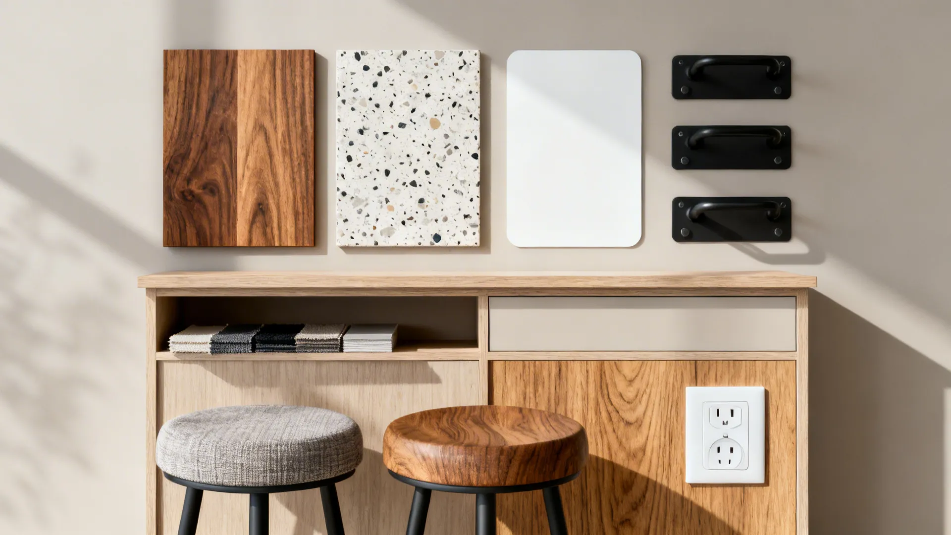 Half-Height Pony Walls with Storage Tops