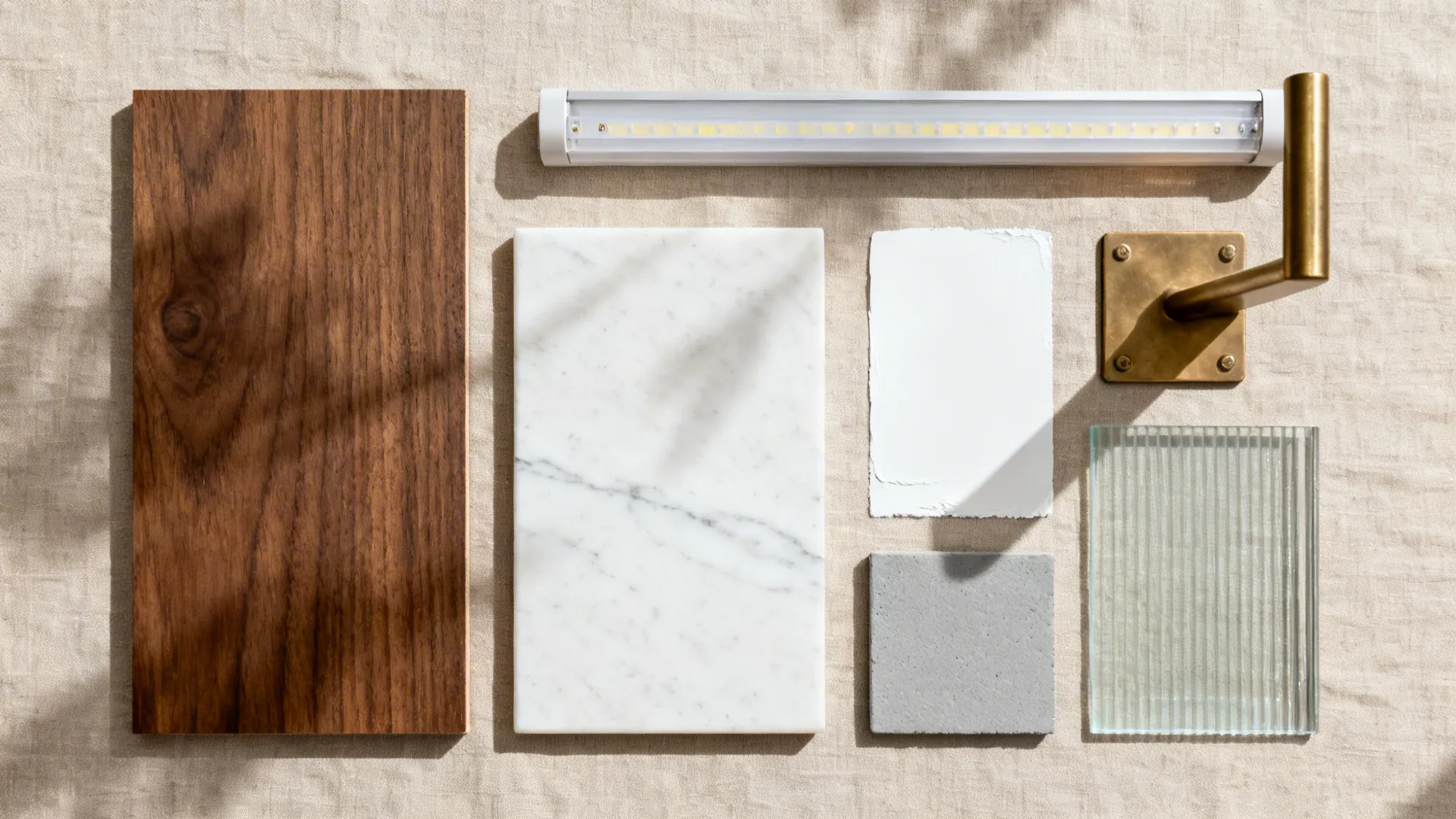 Half-Height Wall + Open Shelving