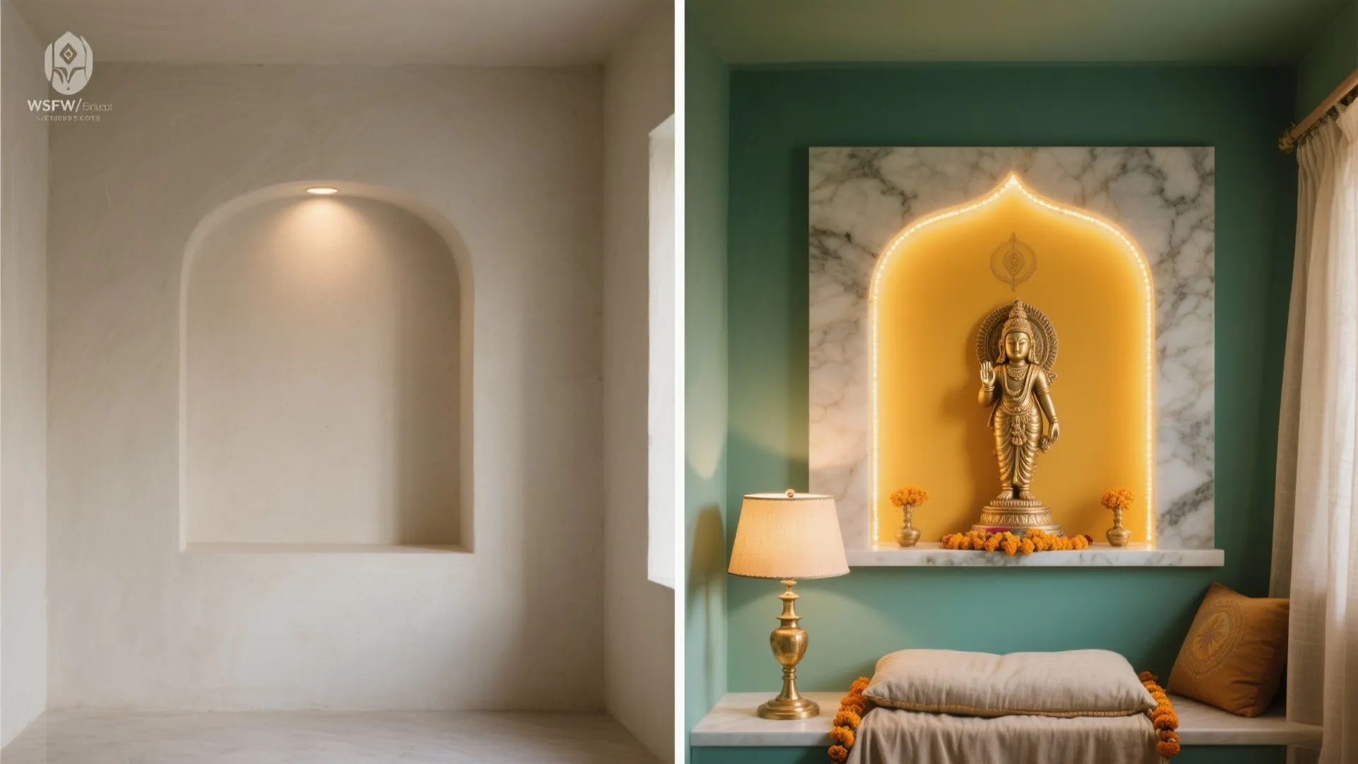 Accent Walls and Layered Lighting