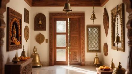 5 Pooja Room Bell Door Designs for a Spiritual Touch