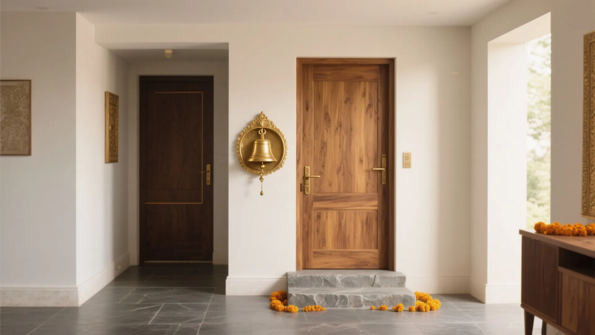 5 Pooja Door Bell Design Ideas I Use at Home: Tradition meets tech: how I design serene, space-smart pooja door bells