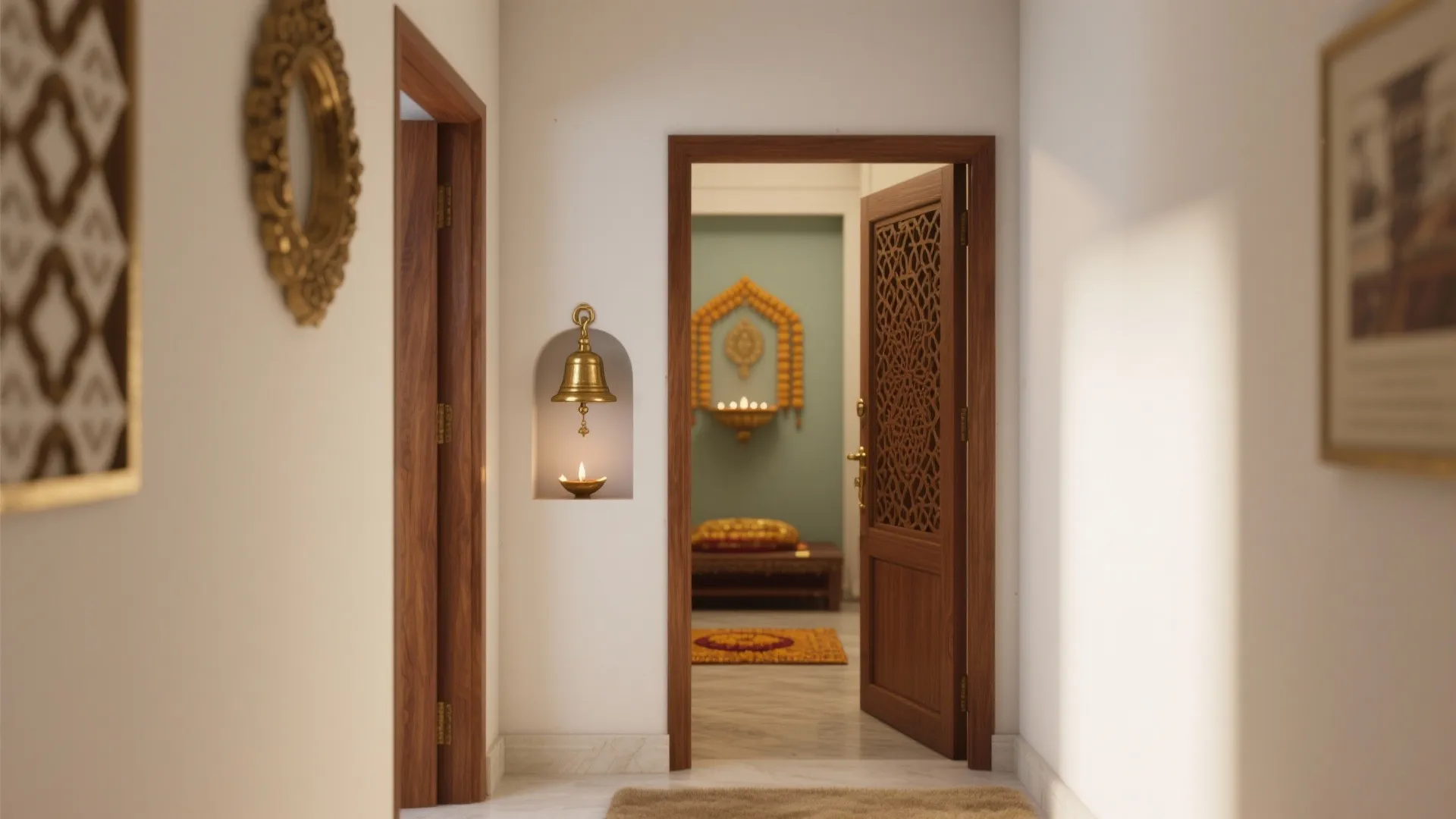 Pooja Room Door Bell Design: 5 Inspiring Ideas: How I craft serene, practical bell moments for compact prayer spaces