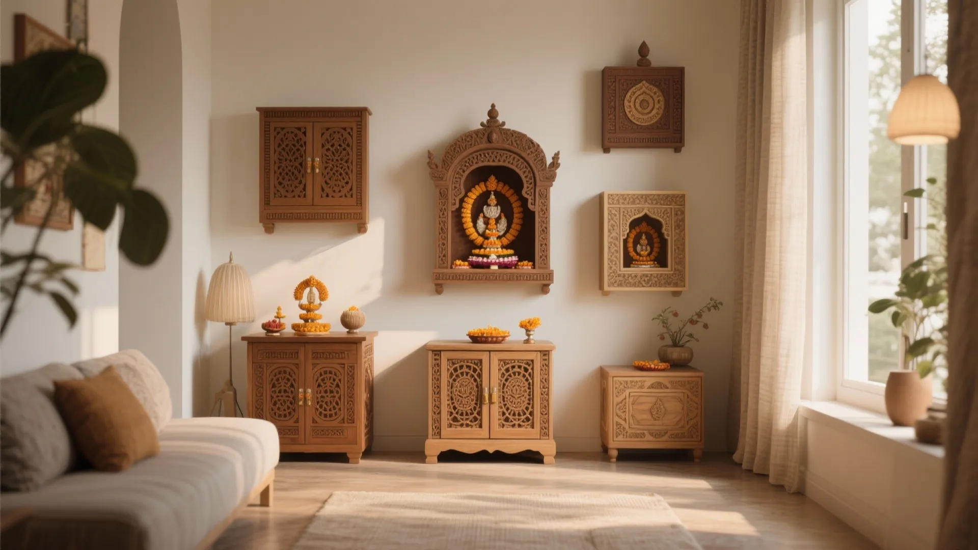 10 Creative Pooja Box Design Ideas: Expert-inspired pooja box designs that blend tradition with modern small-space living