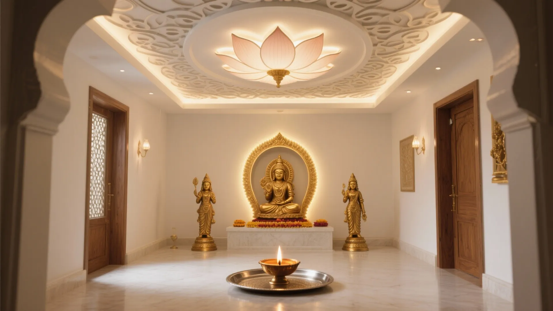 5 Pooja Room Ceiling Design Images You’ll Love: A senior designer’s take on photogenic, Vastu-friendly pooja ceilings for small spaces—backlit motifs, warm lighting, and easy-to-maintain finishes.