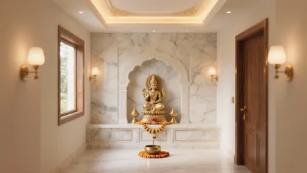 5 Pooja Room Ceiling Design Ideas That Elevate Small Spaces