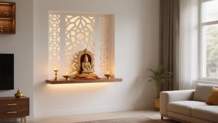 5 Pooja Room CNC Design Ideas That Transform Small Spaces