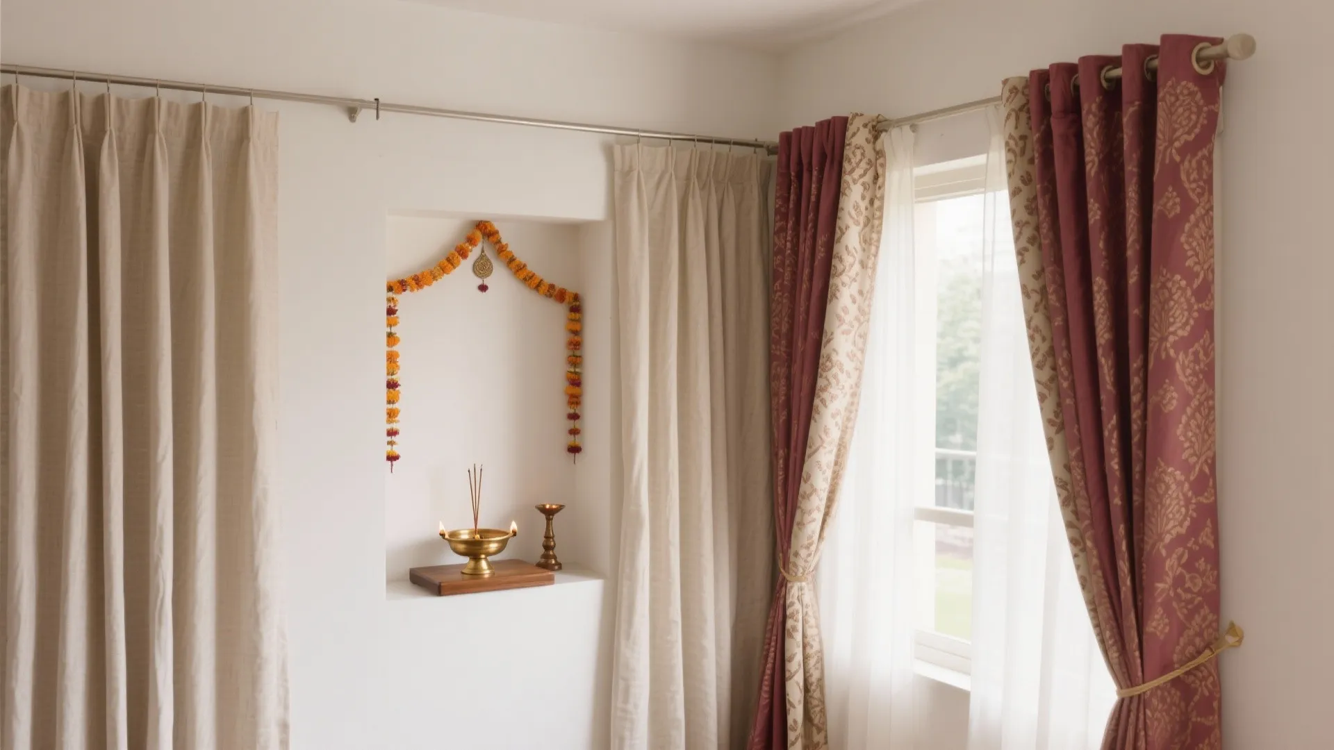 Pooja Room Curtain Design: 5 Inspiring Ideas