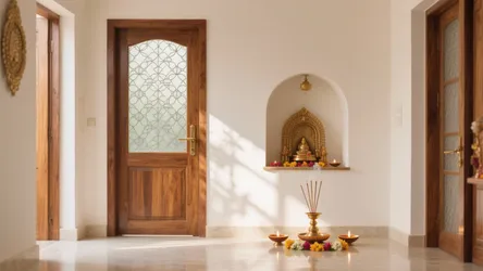 5 Pooja Room Single Door Designs for Calm, Light, Flow