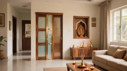 5 Pooja Room Bell Door Designs That Elevate Small Spaces