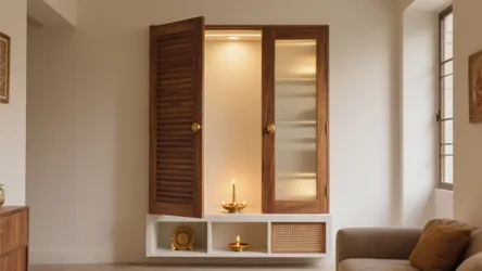 5 Pooja Cupboard Door Designs for Small Spaces