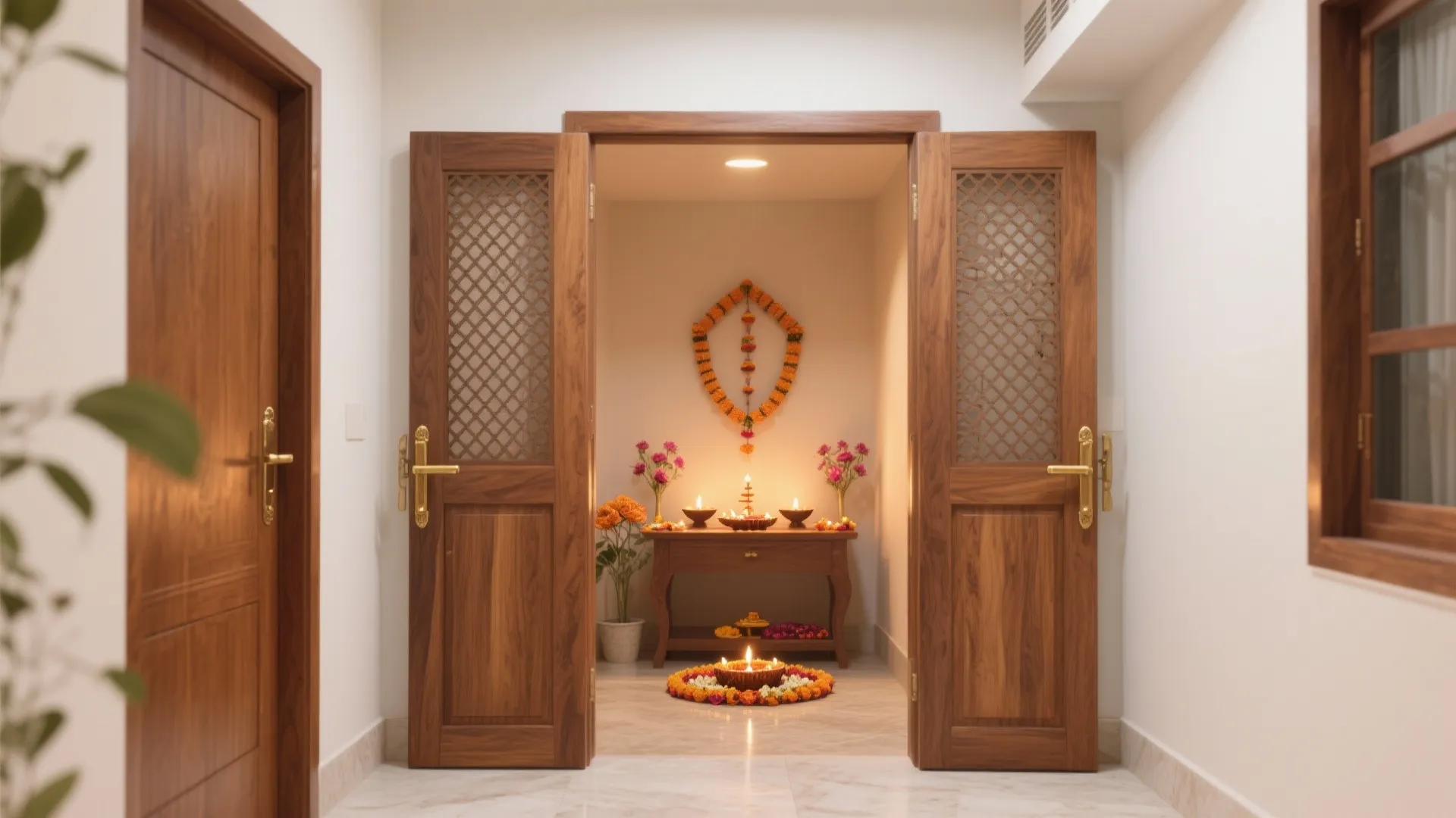 5 Pooja Room Double Door Design Ideas: A senior interior designer’s personal guide to planning soulful, space-smart pooja room double doors in modern homes