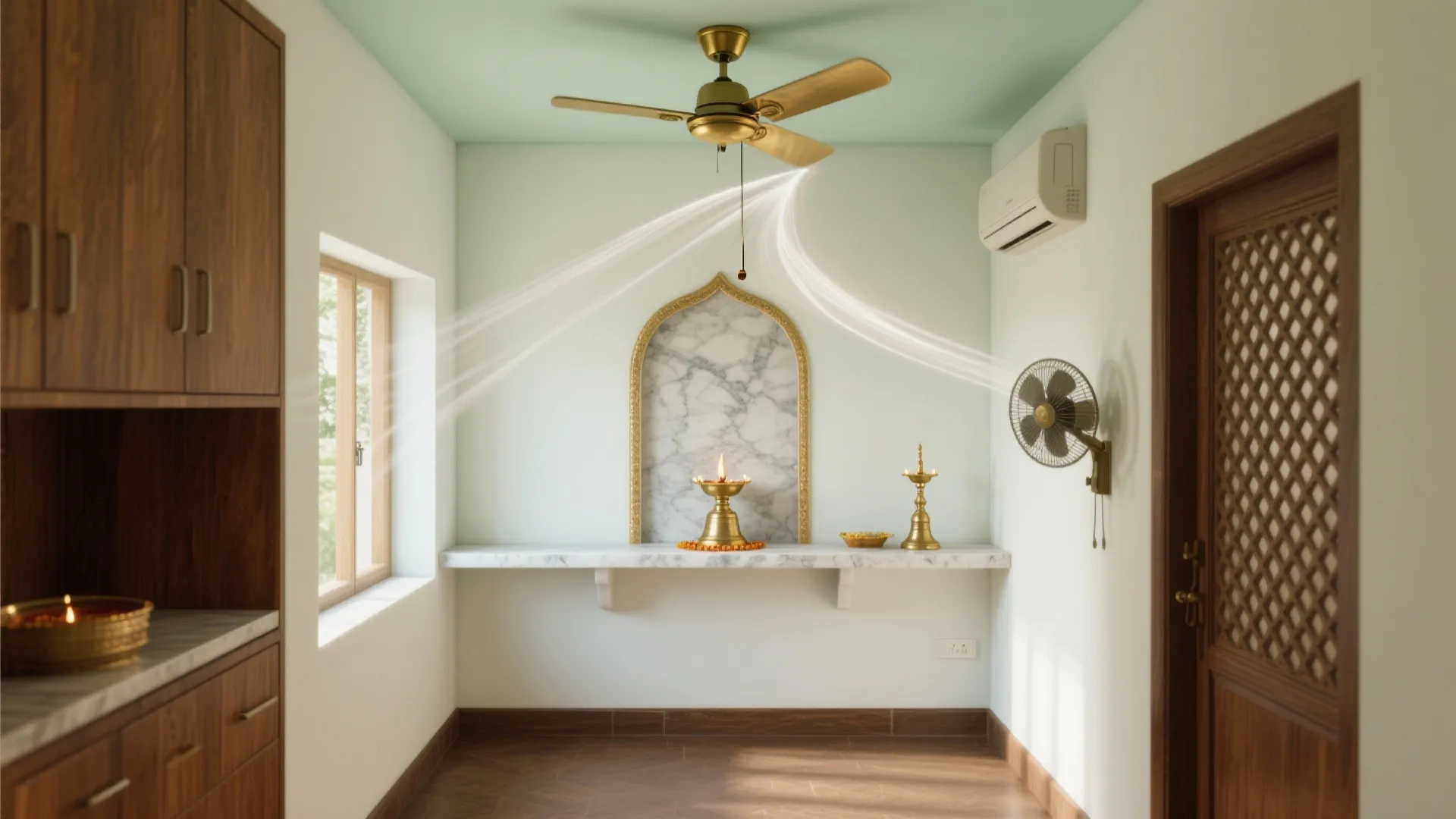 5 Small Fan for Pooja Room Ideas that Stay Sacred