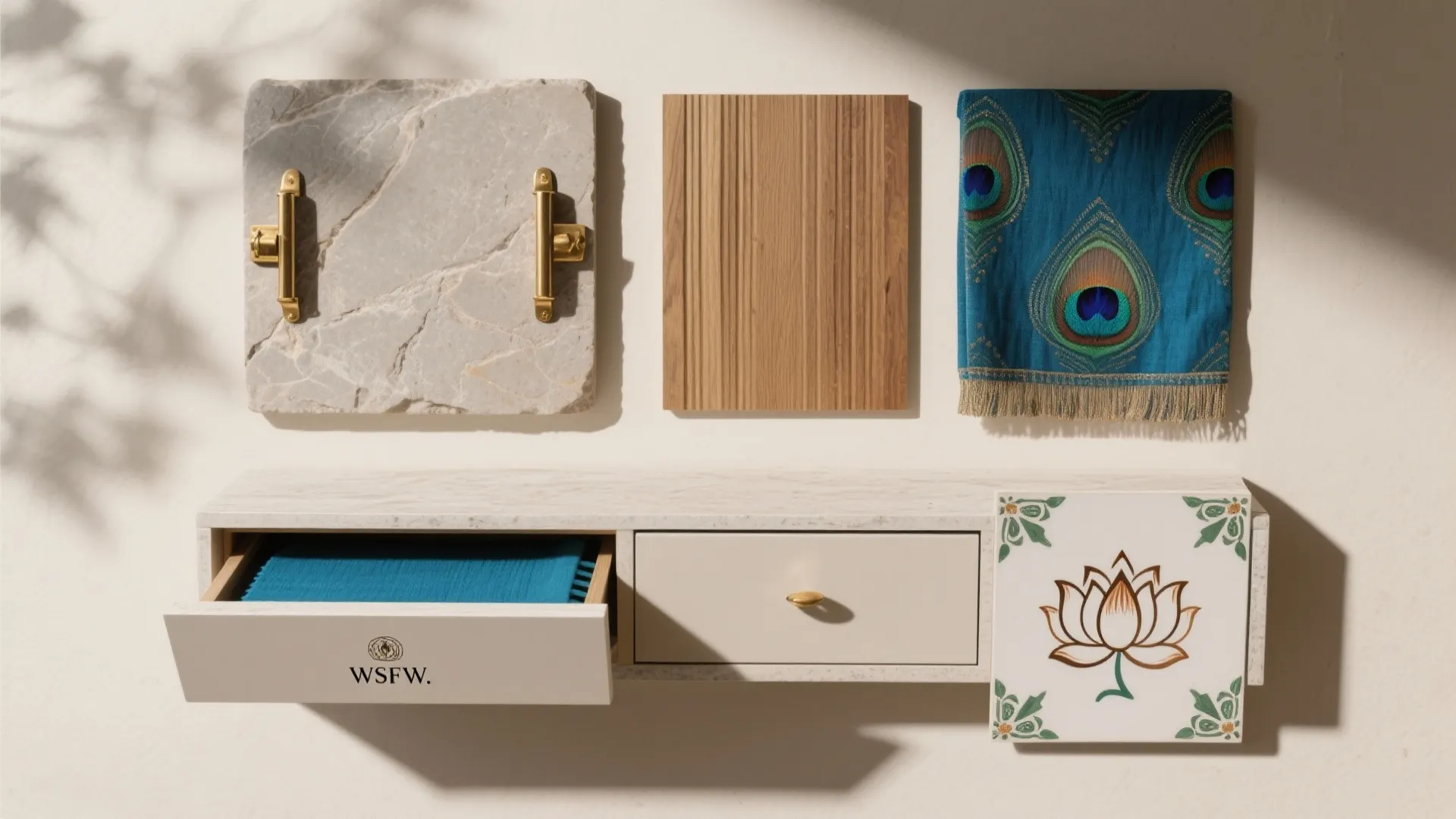 Convertible Pooja Wall Integrated with Storage