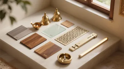 Warm Materials and Gold Accent Design Inspiration