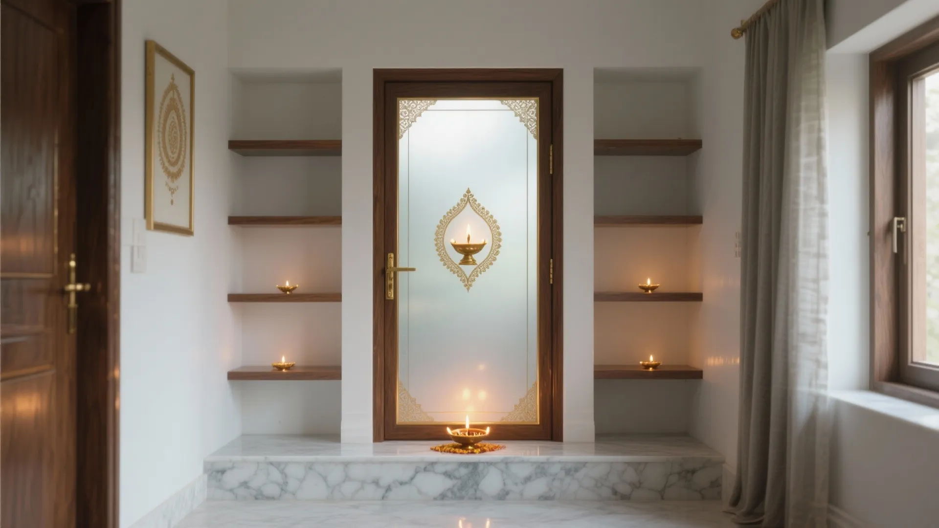 5 Frosted Glass Designs for Pooja Room Doors: A designer’s friendly guide to serene, light-filled temple doors in compact homes