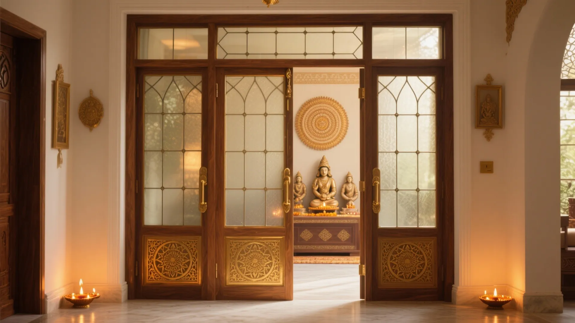 Traditional Pooja Room Glass Door Designs: Visual Inspiration & Ideas