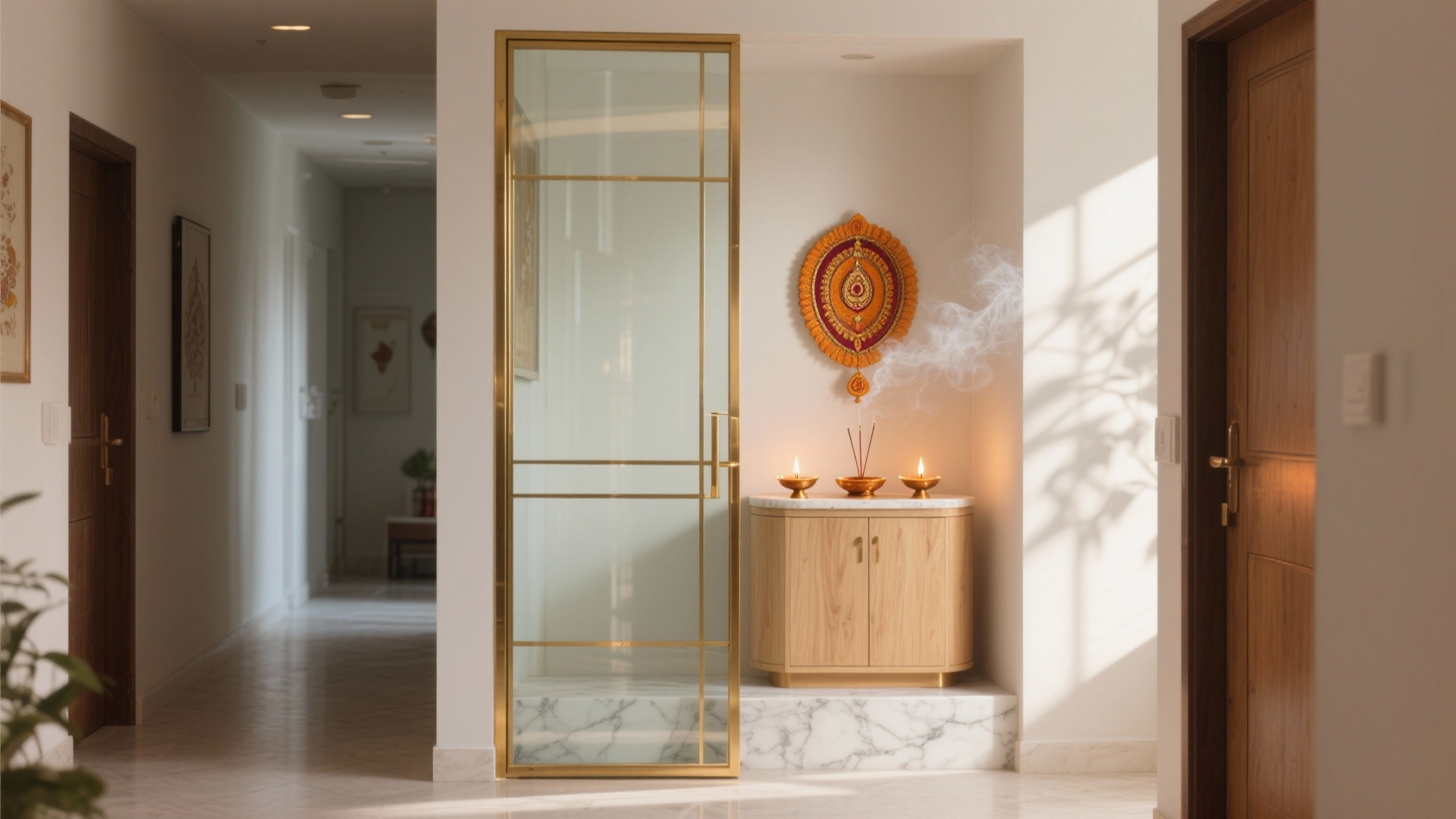 Pooja Room Feels Dark? 5 Glass Door Designs That Add Light