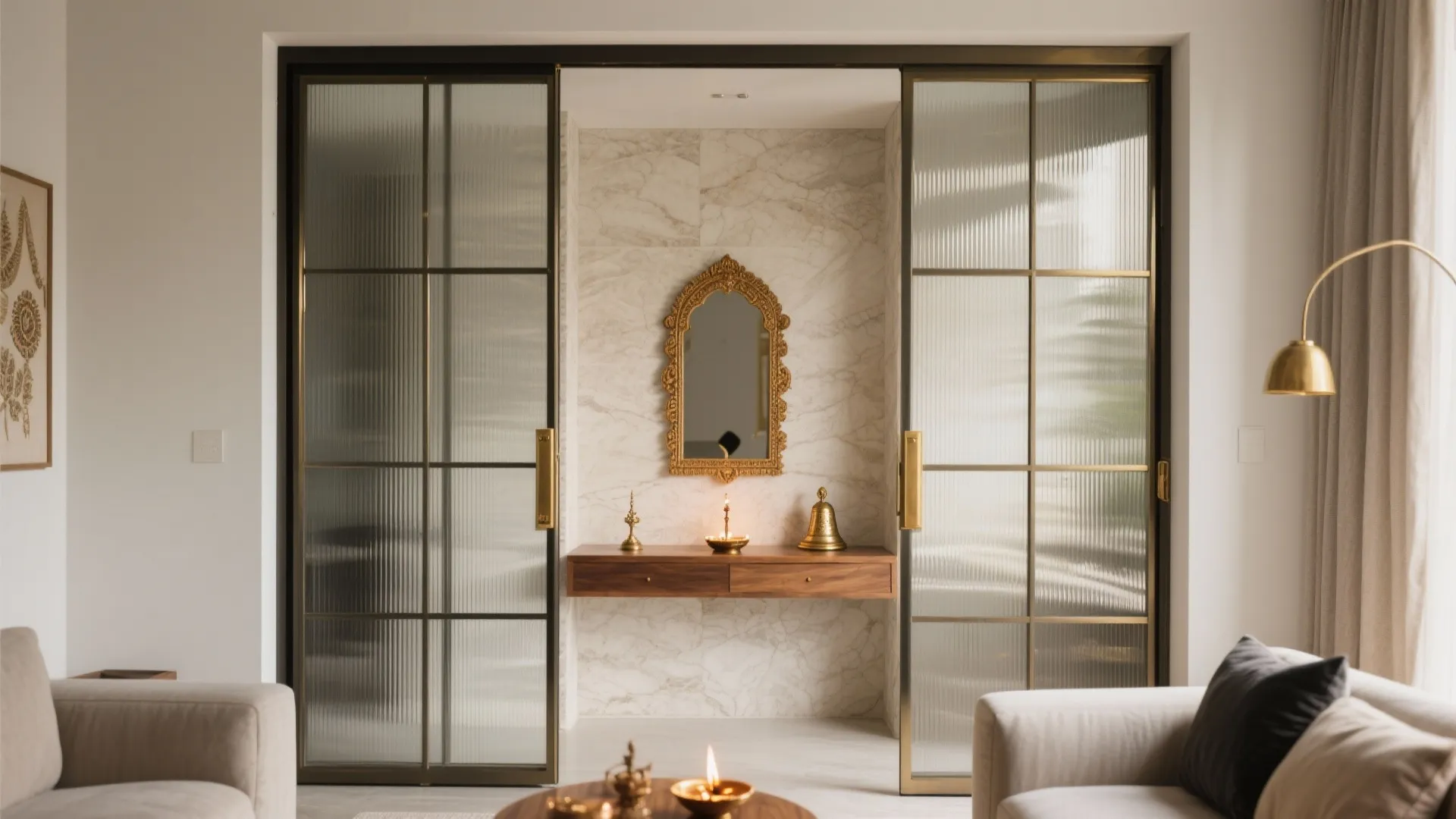 5 Pooja Room Door Designs with Glass: Ideas & Tips: A designer’s playbook for serene, light-filled pooja rooms that balance privacy, safety, and style