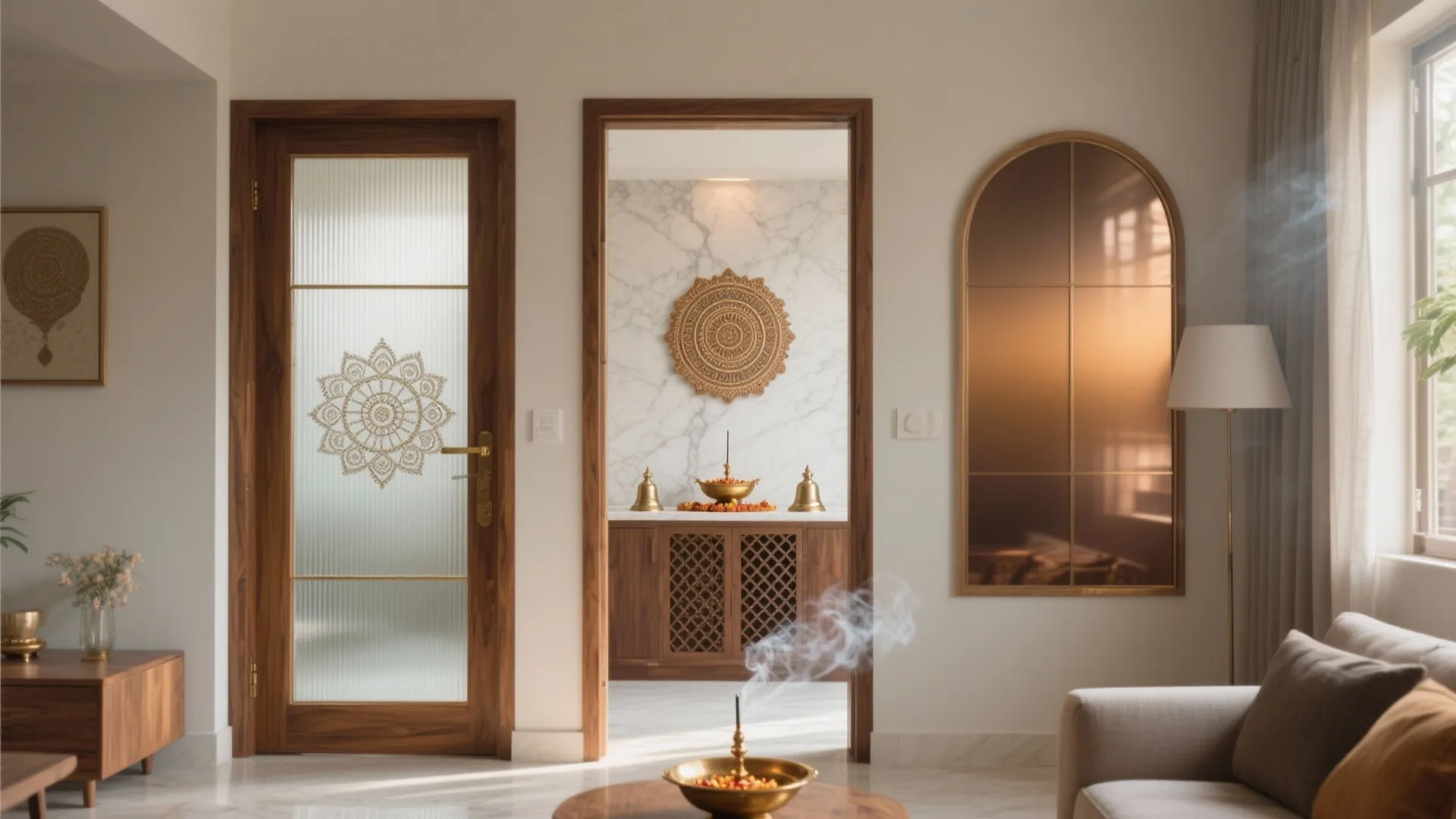 Pooja room door glass designs: 5 ideas I swear by