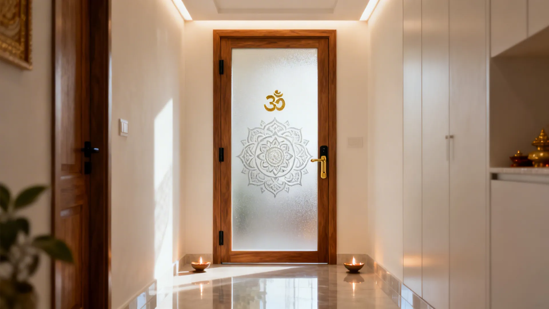 5 Glass Painting Designs for Pooja Room Doors