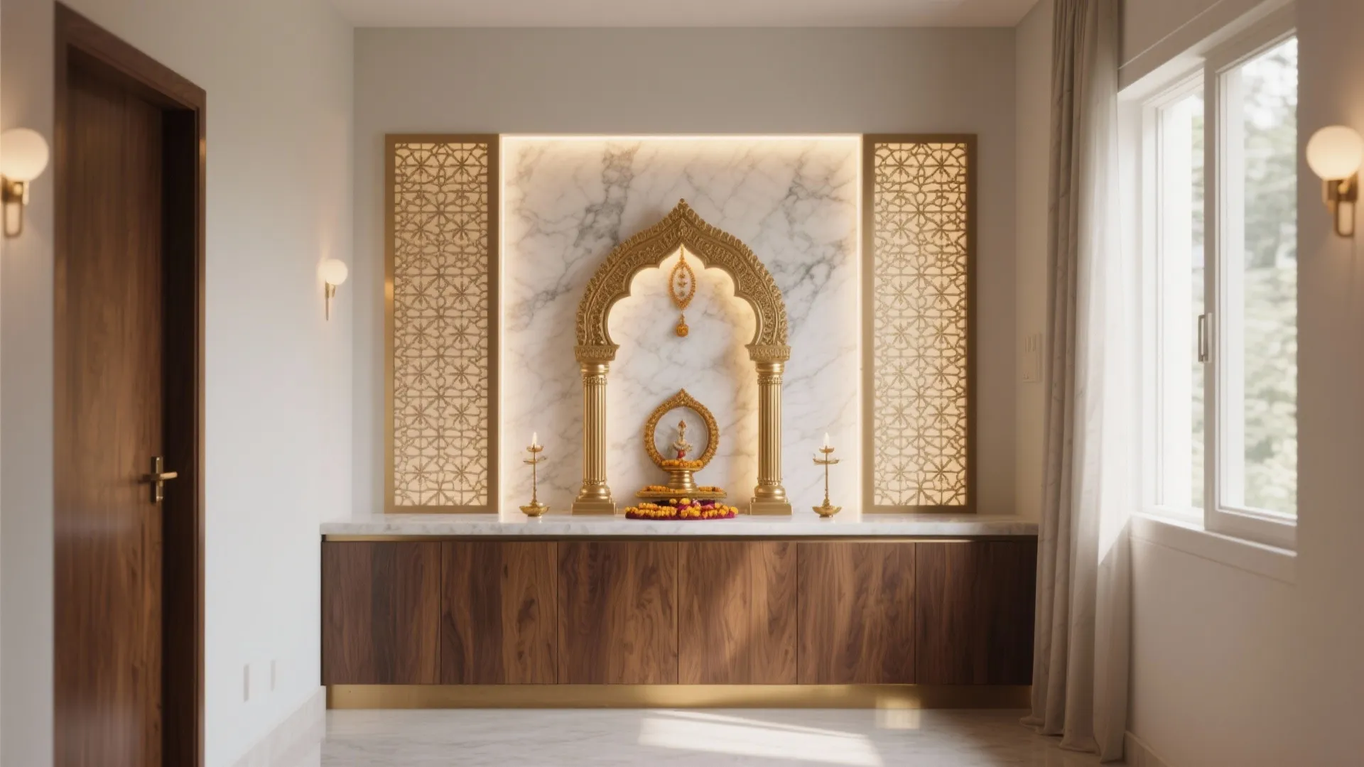 New Pooja Room Design: 5 Space-Smart Ideas: Small spaces, big devotion—my proven ways to create a serene, modern mandir that fits your home and your rituals.